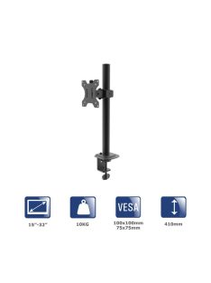   Akyga AK-MB-03 Single Monitor Arm Desk Mount 10kg VESA 75x75mm / 100x100mm 15-32"