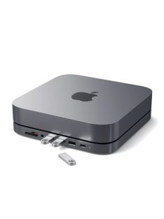   Satechi Type-C Aluminum Stand & Hub for Mac Mini Docking Staion Dark Grey