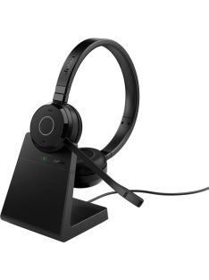   Jabra Evolve 65 TE MS Stereo Bluetooth Headset + Charging Stand Black 