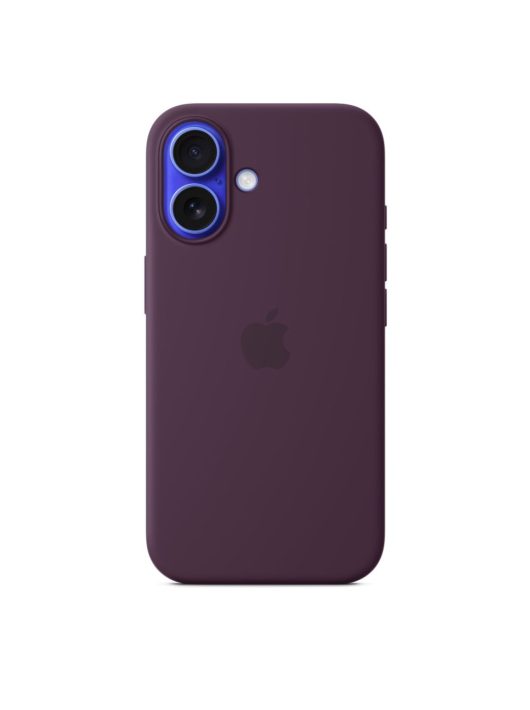 Apple iPhone 16 Silicone Case with MagSafe Plum