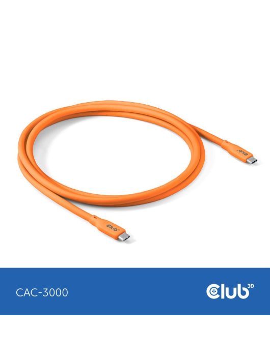 Club3D CAC-3000 Lifestyle USB-C Cable 2m Orange