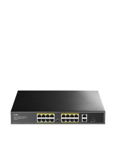   Cudy FS1018PS1 16-FE PoE Switch with 2 Uplink GbE and 1 Uplink SFP