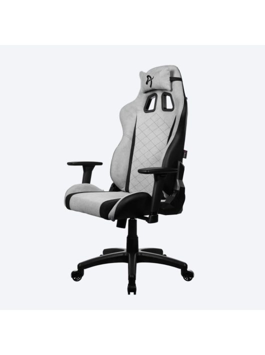 Arozzi Avanti Soft Fabric Gaming Chair Light Grey