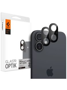 Spigen Glass tR Optik 2 Pack iPhone 16/16 Plus Black