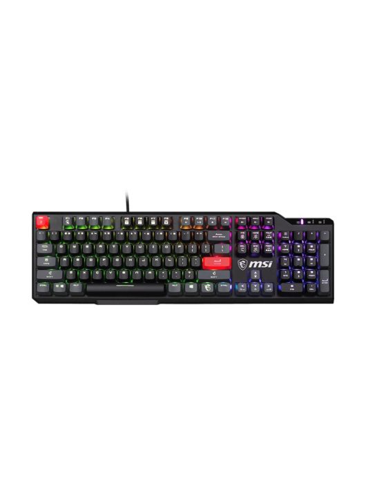 Msi Vigor GK41 Dusk Gaming RGB Kailh Red Mechanical Keyboard Black US