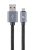 Gembird CCDB-mUSB2B-AMBM-6 Cotton braided micro-USB cable with metal connectors 1,8m  Black