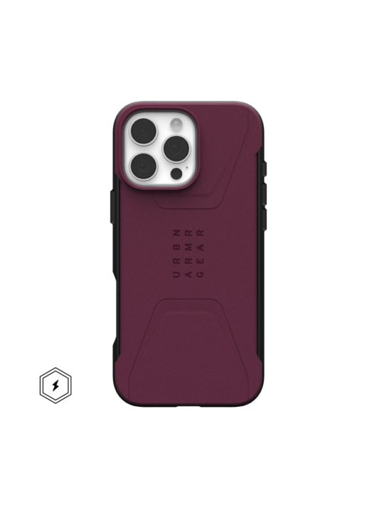 UAG Civilian Magsafe iPhone 16 Pro Max Bordeaux