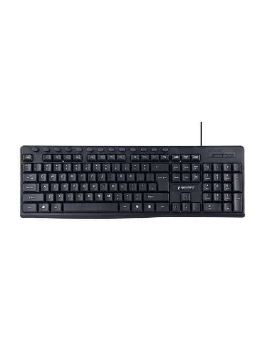 Gembird KB-UM-107 Multimedia Keyboard Black US