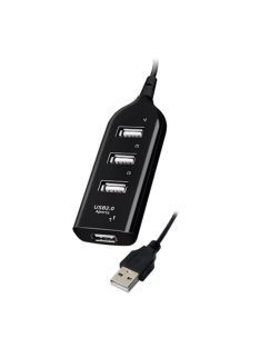 Vakoss TC-234UX 4-portos USB2.0 HUB Black