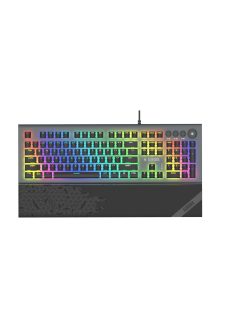   iBox Aurora K-5 Mechanical KRGD Red Switch Gaming Keyboard Silver US