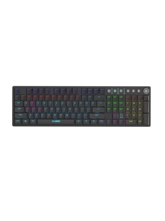 iBox Aurora K-5 Mechanical KRGD Red Switch Gaming Wireless Bluetooth Keyboard Black US