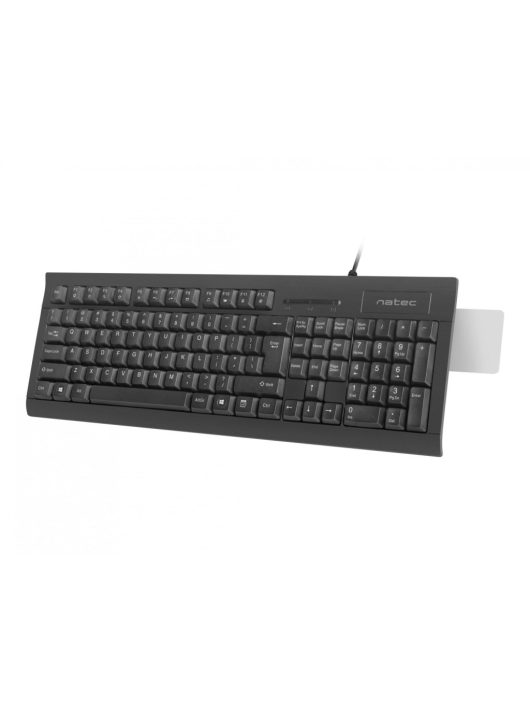 natec Moray Keyboard with ID Card Reader Black US