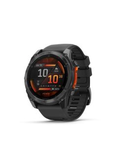 Garmin fenix 8 Dark Grey with Black Silicone Band