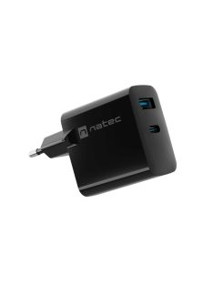 natec Ribera Gan Wall Charger Black