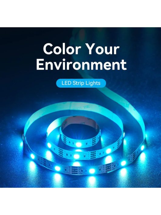 Vention RGB FPC LED Strip Lights with IR Remote and USB 5V Power Supply 2m