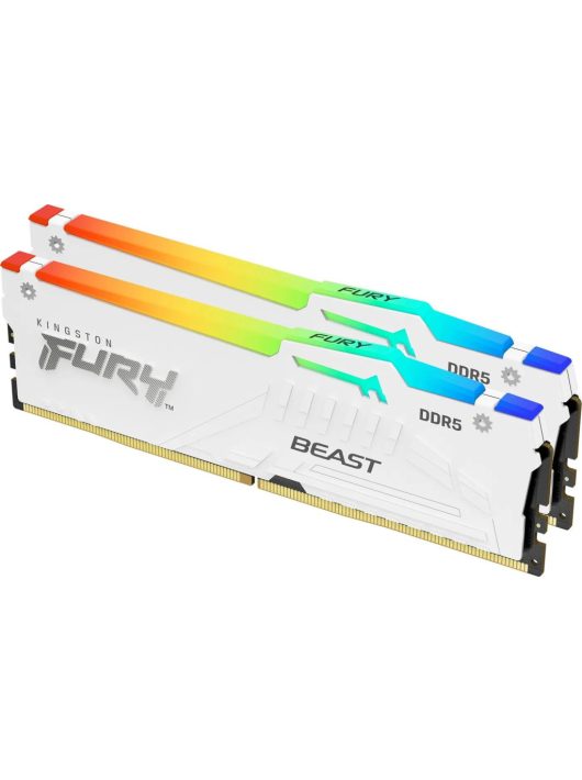 Kingston 32GB DDR5 6400MHz Kit(2x16GB) Fury Beast RGB XMP White