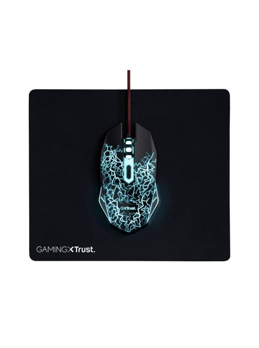 Trust Basics GXT-105X + GXT 754 Gaming Mouse and Mouse Pad Black