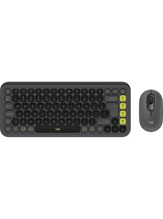 Logitech Pop Icon Wireless Keyboard Combo Graphite US