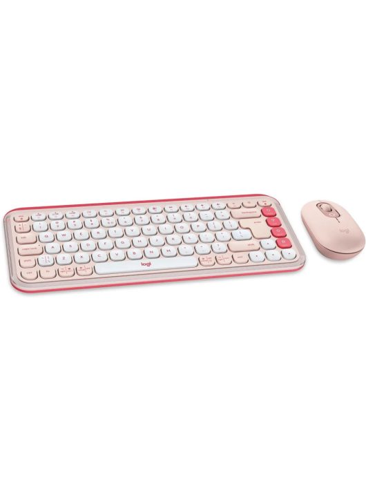 Logitech Pop Icon Wireless Keyboard Combo Pink US