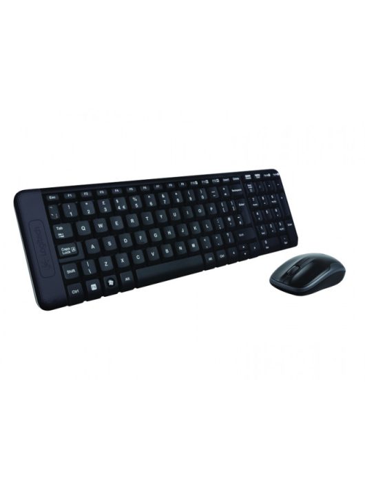 Logitech MK220 wireless billentyűzet + optikai egér Black HU