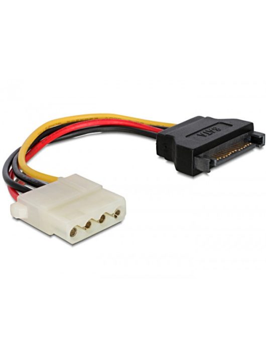 DeLock Power Cable SATA 15 pin female > 4 pin female 0,12m