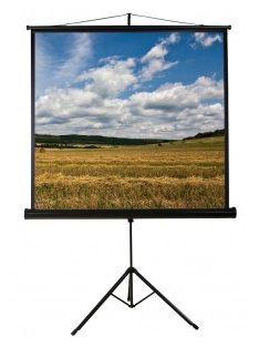 Funscreen Matt White Tripod 180x180 cm Format 1:1 Fekete