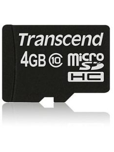 Transcend 4GB microSDHC Class 10 W/O + adapterrel