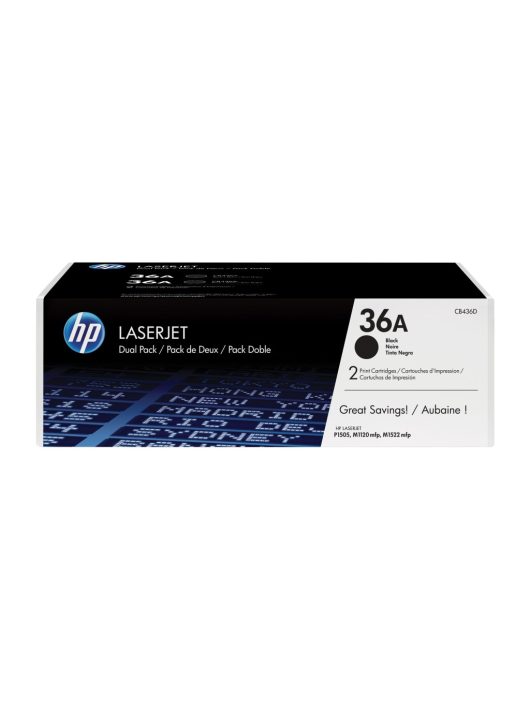 HP CB436AD (36A) 2-pack Black toner