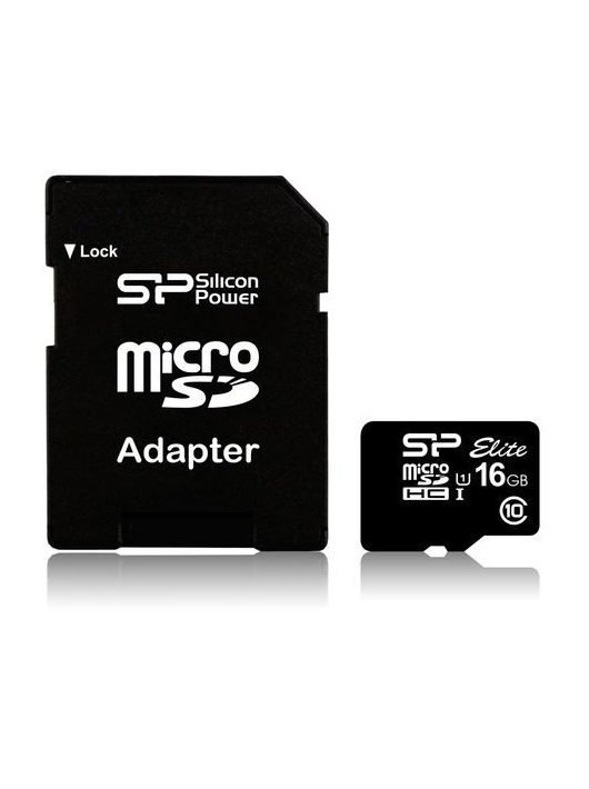 Silicon Power 16GB microSDHC Elite Class 10 UHS-I + adapterrel