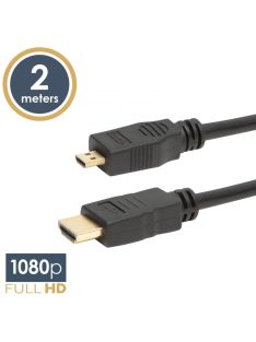 Delight HDMI kábel HDMI M - micro HDMI M 2m Black