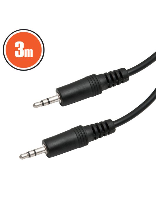 Delight 2 x 3,5 jack audio 3m Black