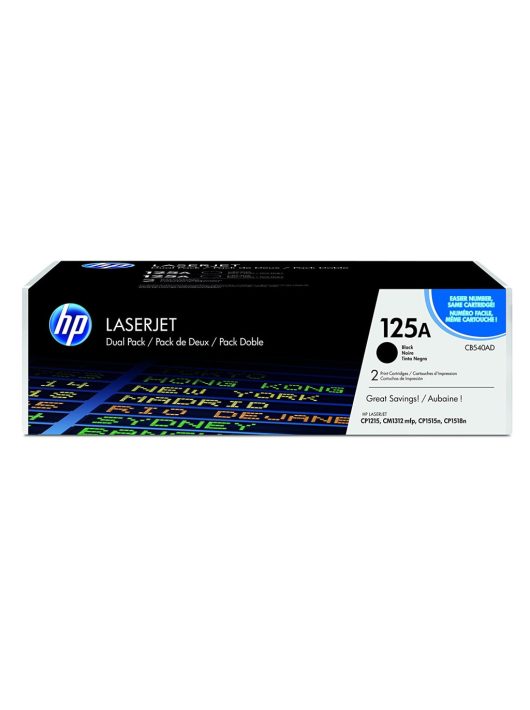 HP CB540AD (125A) 2-pack Black toner