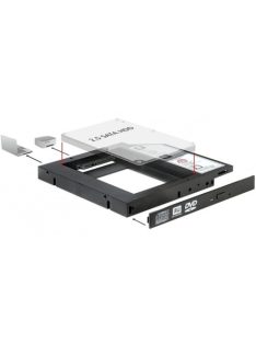   DeLock Slim SATA 5,25" Installation Frame for 1 x 2,5" SATA HDD up to 12,5mm