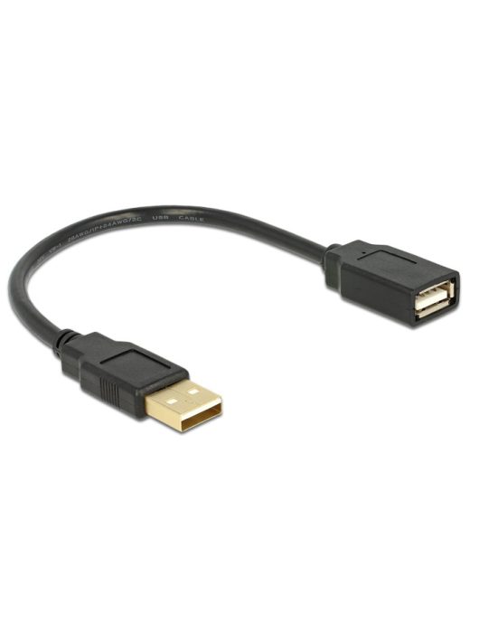 DeLock Extension cable USB 2.0 A-A 15cm male / female