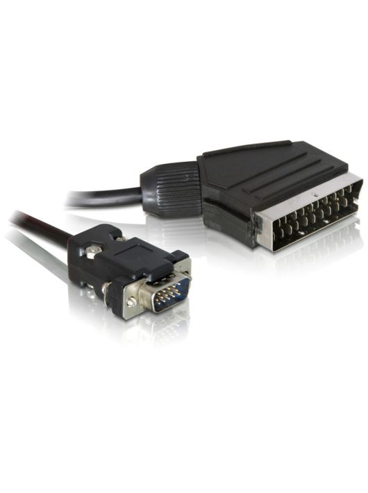 DeLock Cable Video Scart male (output) > VGA male (input) 2m