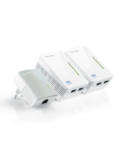   TP-Link TL-WPA4220T KIT AV600 Powerline Wi-Fi 3-Pack Powerline Adapter Kit