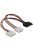 DeLock Cable Power SATA 15pin > 2x 4pin Molex female 20cm