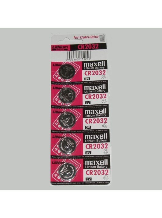 Maxell CR2032 Lítium Gombelem 5db/csomag