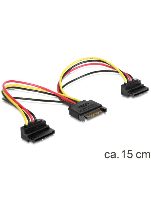 DeLock Cable Power SATA 15pin > 2x SATA HDD ? angled