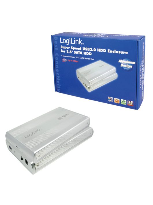 Logilink 3,5" SATA USB 3.0 Aluminium Silver