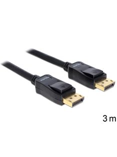 DeLock Displayport 1.2 male/male összekötő kábel 4K 3m 