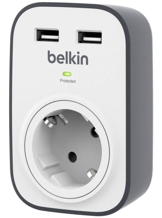 Belkin BSV103VF túlfeszültségvédő USB töltő White/Grey