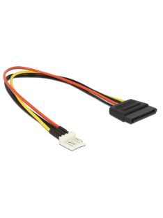   DeLock Power Cable SATA 15 pin female > 4 pin floppy male 24cm