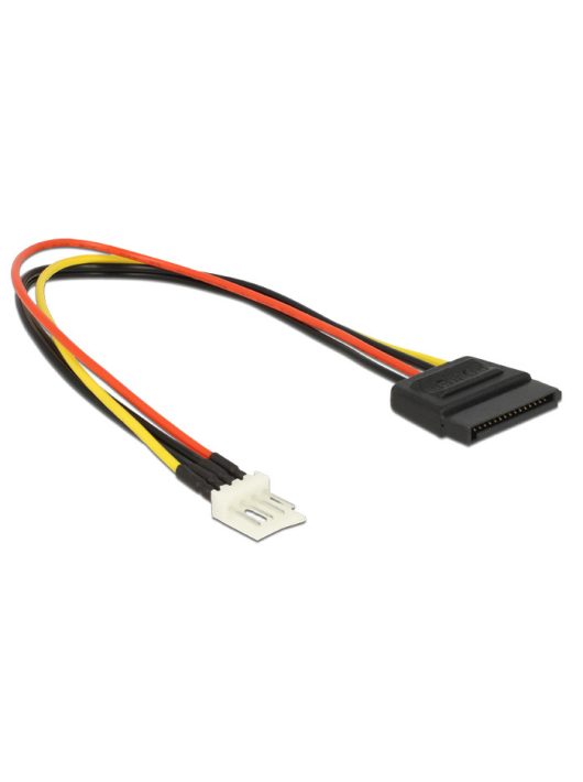 DeLock Power Cable SATA 15 pin female > 4 pin floppy male 24cm