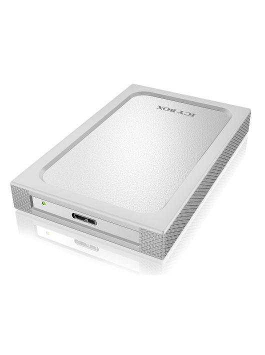 Raidsonic IcyBox IB-254U3 2,5" SATA USB3.0 HDD (9,5mm) White/Silver