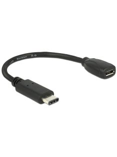 DeLock USB Type-C 2.0 apa - USB 2.0 micro-B anya Black 15cm