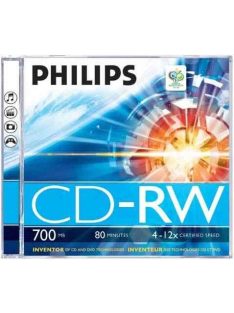 Philips CD-RW 80 12x vastag tok 1db/cs (1-es címke)