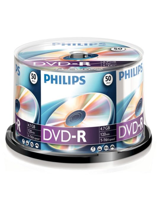 Philips DVD-R 4,7Gb 16x Hengeres 50db/csomag (50-es címke)