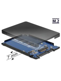 DeLock 2,5" SATA to M.2 NGFF with Enclosure