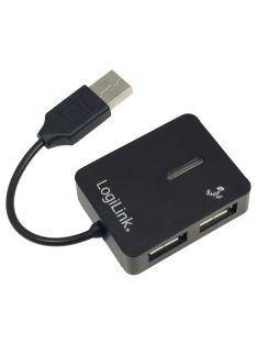 Logilink Smile USB 2.0 hub 4-port Black